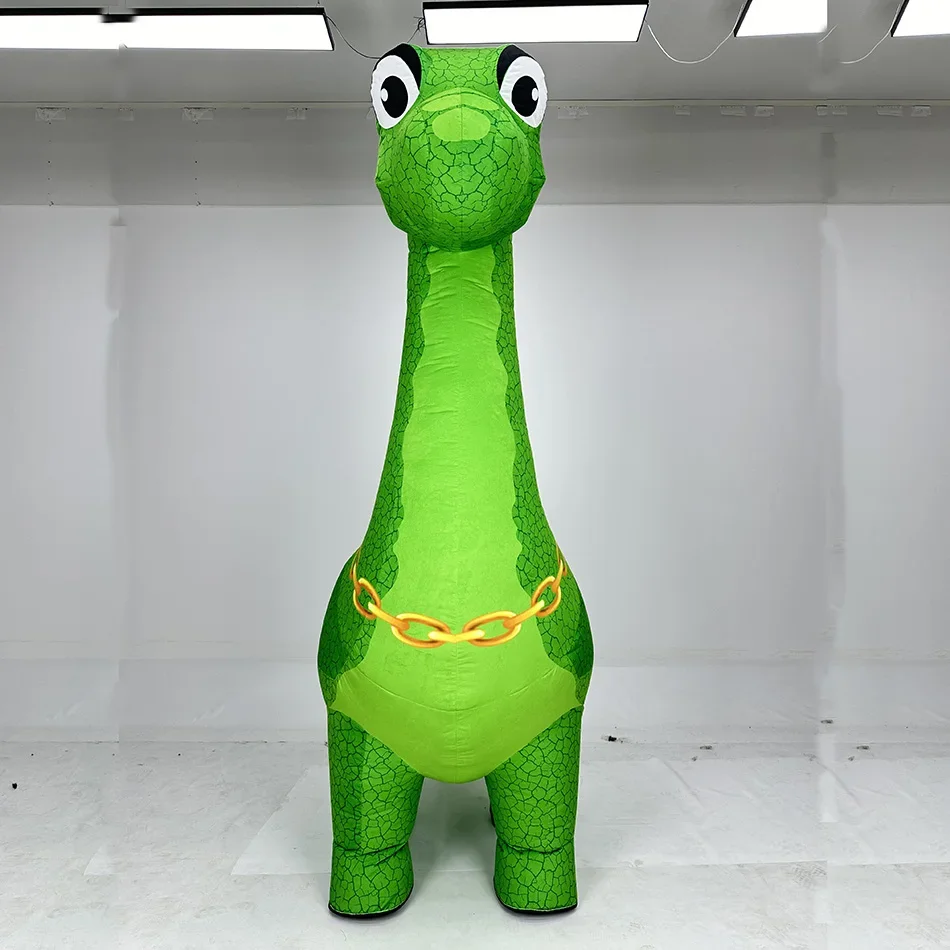 Maskot Dinosaurus Leher Panjan - Inflatable Dinosaur Costume Adult ulasan dan harga
