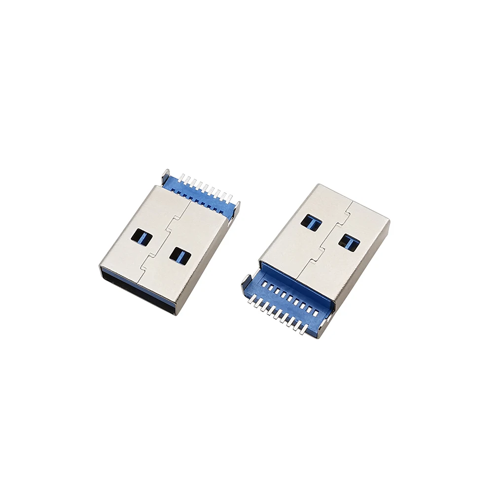 5/10/20Pcs DIY Soldering USB 3.0 A Type Male Plug Connector 9 Pin SMT SMD USB Connector Port Jack Sockect Terminals Tail Plug