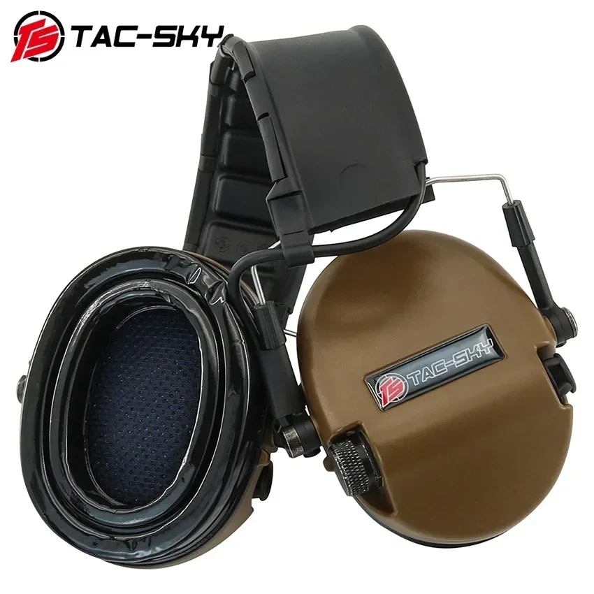 TAC-SKY Military Airsoft TEA Sordn Tactical Headset 2024 New Detachable Headphones Hearing Protection Electronic Earmuffs