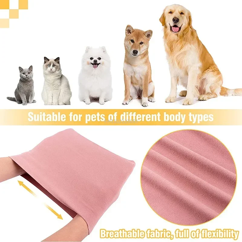 Dog Grooming Earmuff Warm Headband Ear Cover Neck Hat Noise Cancel Soundproof Anxiety Pet Bath Quiet Dry HeadSleeve Dog Supplies