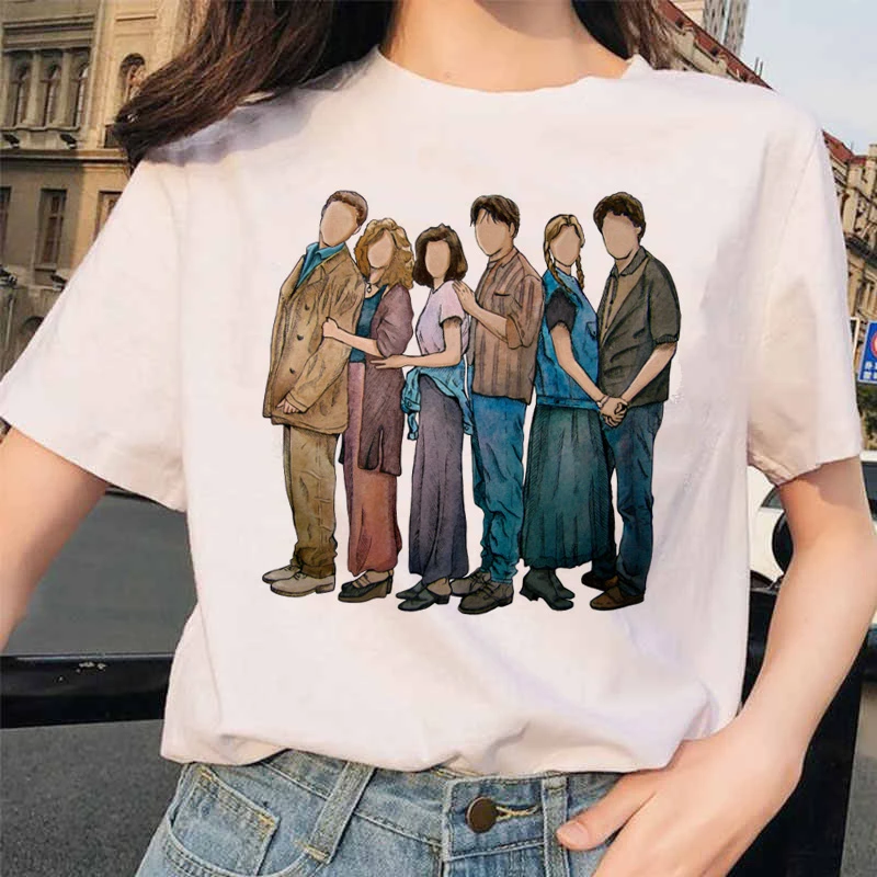 

American Drama Friends Friends Graphic Print Summer Luxury Brand Pure Cotton Men's and Women's T-shirt Short Sleeve Street