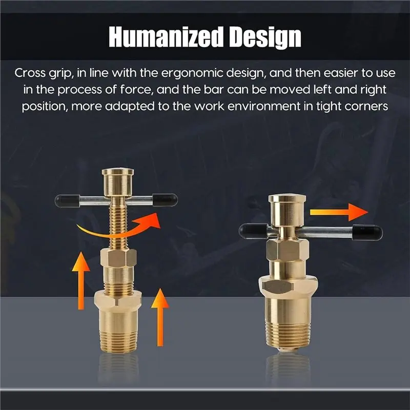 Ferrule Removal Tool Olive Remover Puller For Brass Copper Pipe Compression Fittings, Metric Handle Nut Thread Tool