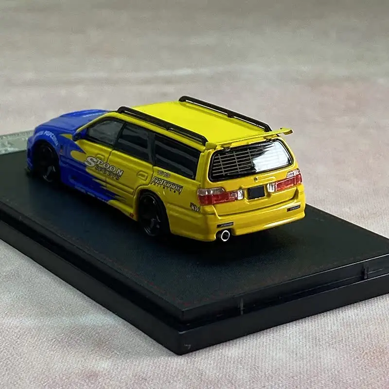 SW دييكاست 1/64 مقياس نيسان ستاجيا R34 GT-R عربة نموذج سيارة سبيكة نيسان ستاجيا R34 GT-R نموذج سيارة هدية مجموعة حلية