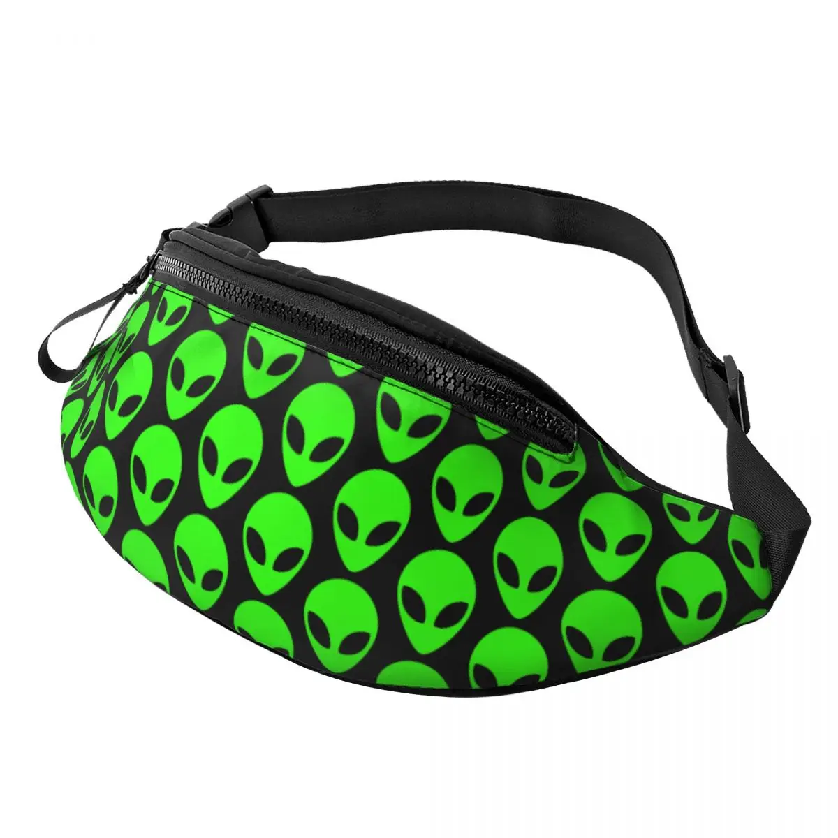 Casual Space Alien Fanny Pack for Cycling Camping Men Women Crossbody Waist Bag Phone Money Pouch