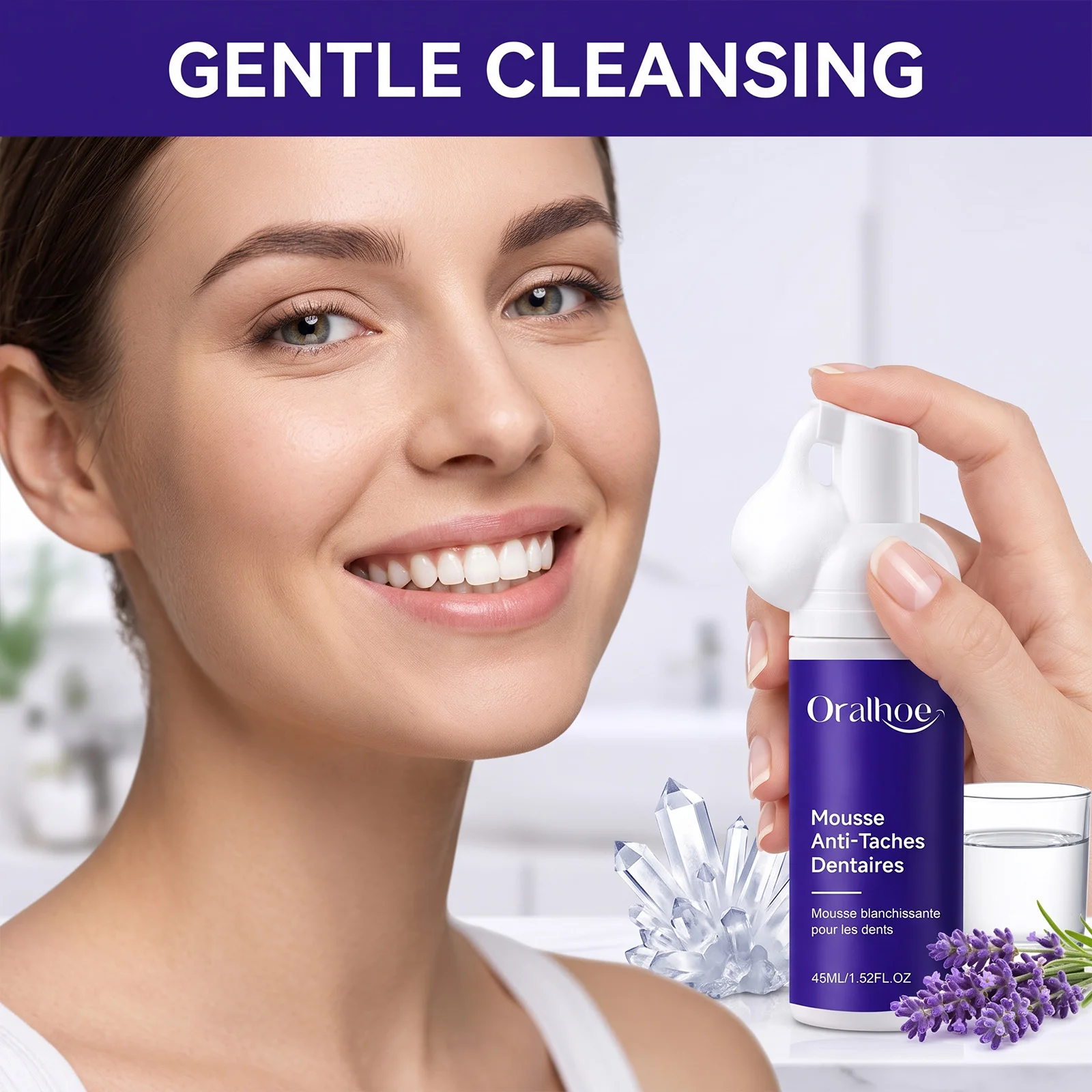 Purple Toothpaste Mousse Foam - Teeth Whitening Foam ulasan dan harga