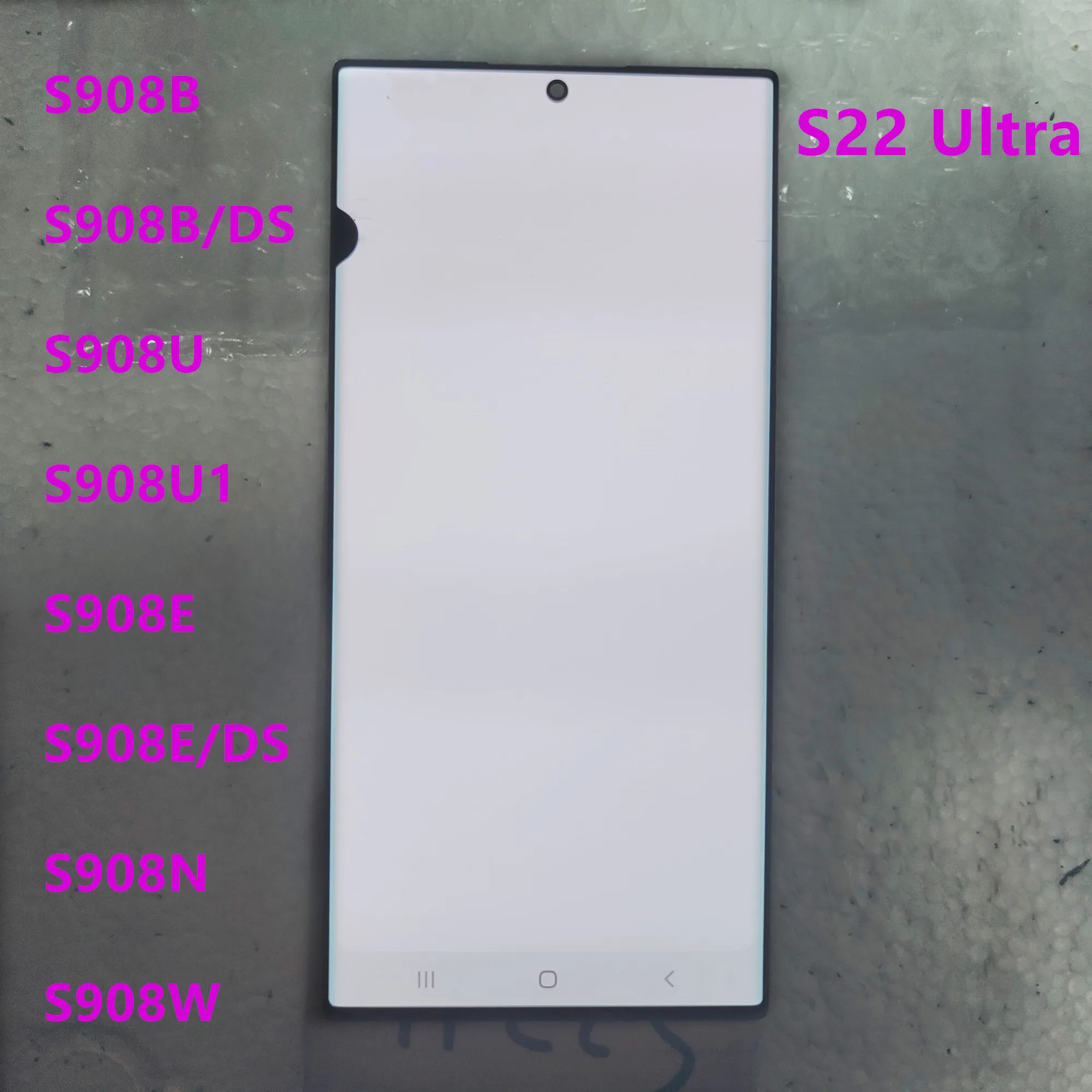 Ori 120Hz AMOLED For Samsung S22 Ultra S908B S908B/DS S908E LCD Screen Replacement S22Ultra 5G Display Touch Screen Digitizer 2