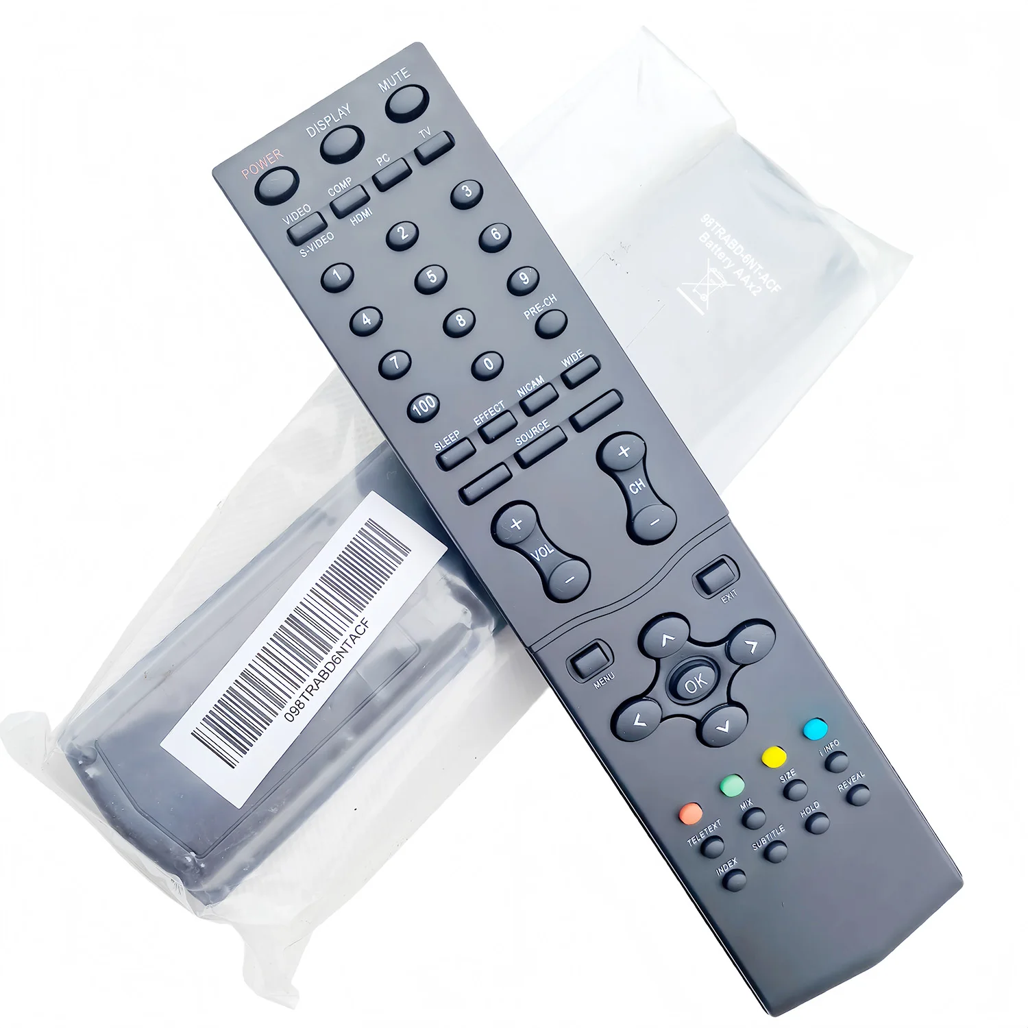 Control remoto 98TRABD-6NT-ACF para televisor LCD AOC L32W581B L32W781B L427A32