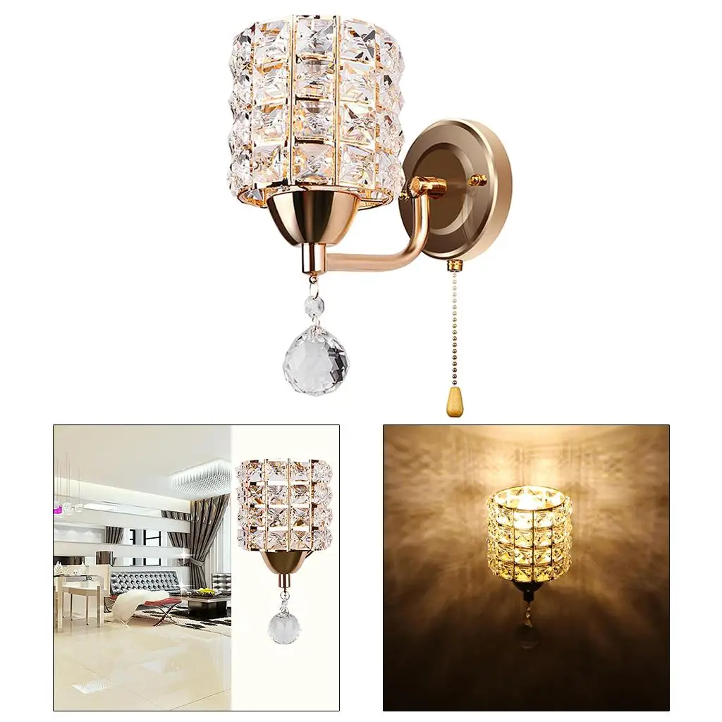 

wall of crystal Light, Modern Wall Sconce Wall Sconce Lighting Fixuture with E26/E27 Scoket , Golden