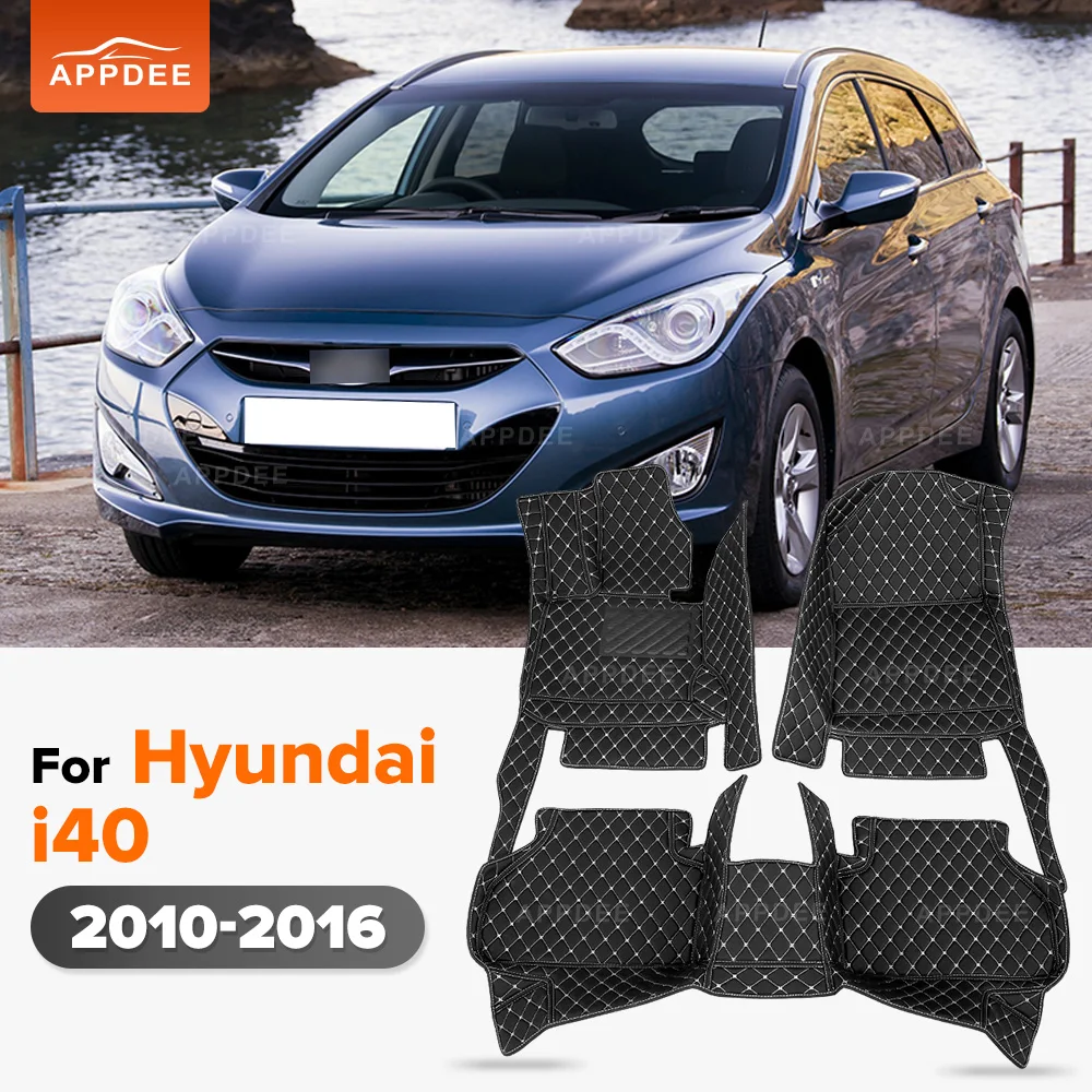 

All Weather Custom Leather For Hyundai i40 2010-2016 Car Floor Mat Cargo Liner Trunk Mat Anti-Dirt Car Interior Accessories