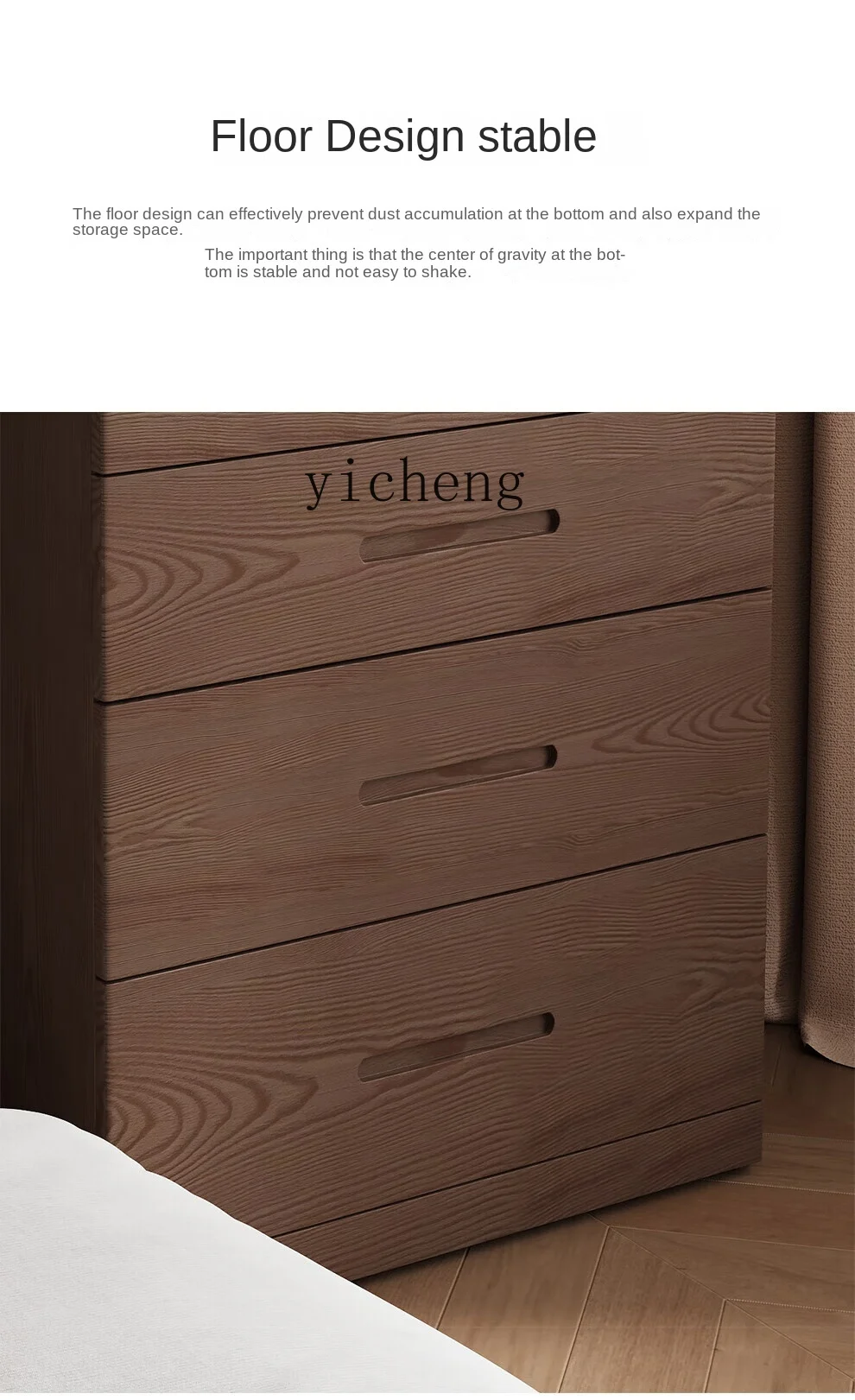 Tqh Solid Wood Dressing Table Bedroom Modern Simple Small Apartment Flip Mini Dresser Table Storage Cabinet Integrated