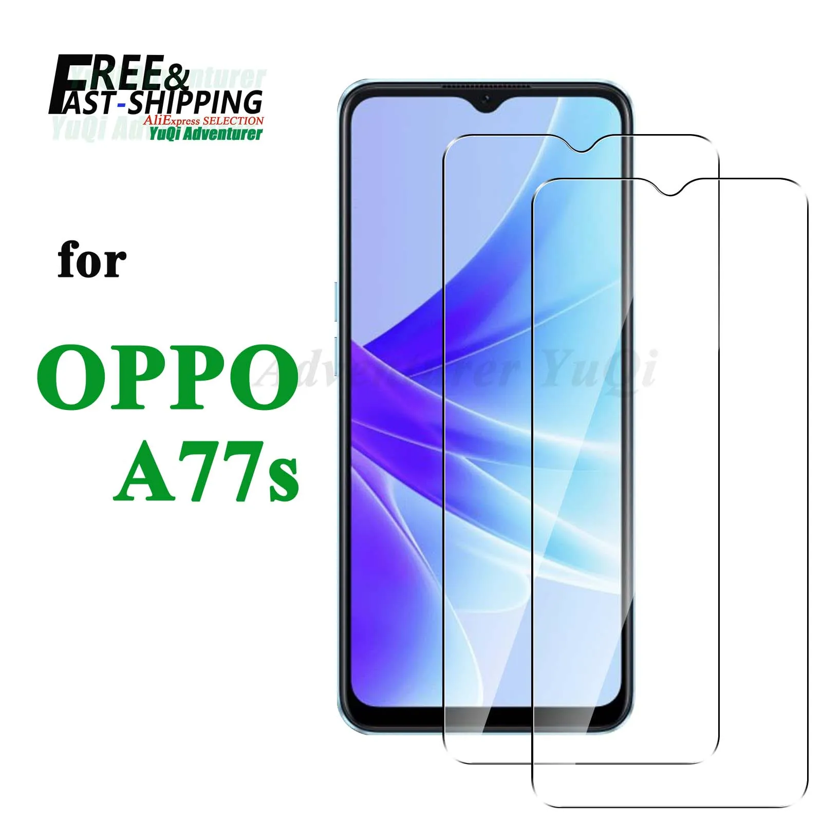 

Screen Protector For OPPO A77s Tempered Glass9H HD Clear Transparent Case Friendly High Aluminum