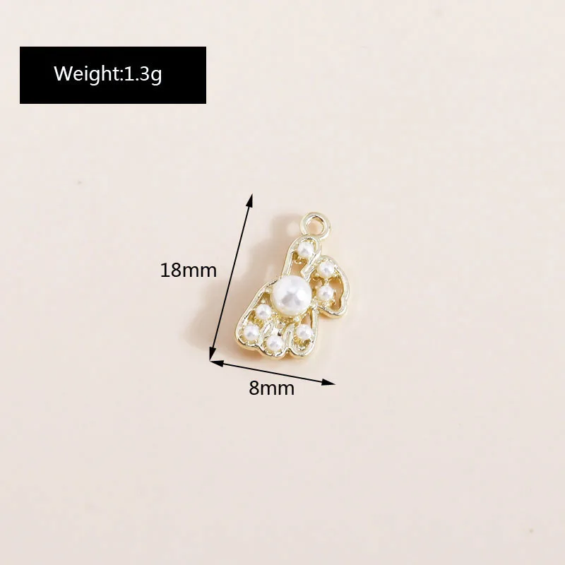 8 Stück süßer vergoldeter Kristall-Mond-Stern-Charm für DIY-Schmuckherstellung, handgefertigter Ohrring-Halsketten-Anhänger – Detail 10