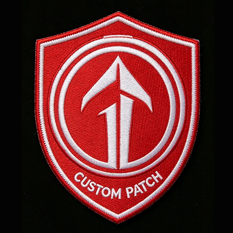 Your Own Design Custom Embroidered Logo Patch Iron On Hook & Loop Woven Print PVC for Company Team Jackets DIY Cap Jeans
