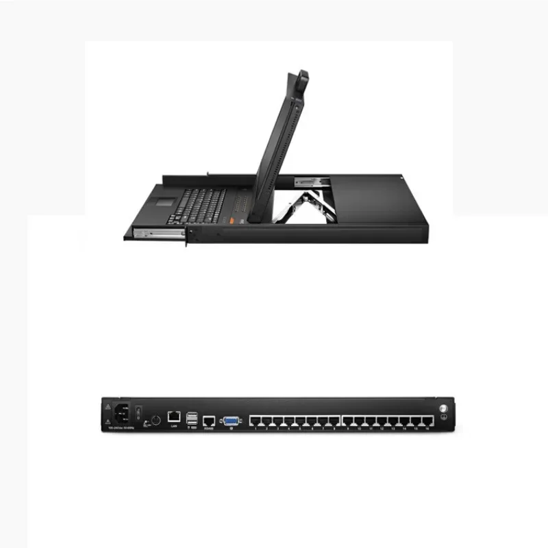 

17 inch 8 port 32 port KVM switch all-in-one machine CAT5 network port remote IPKVM switch