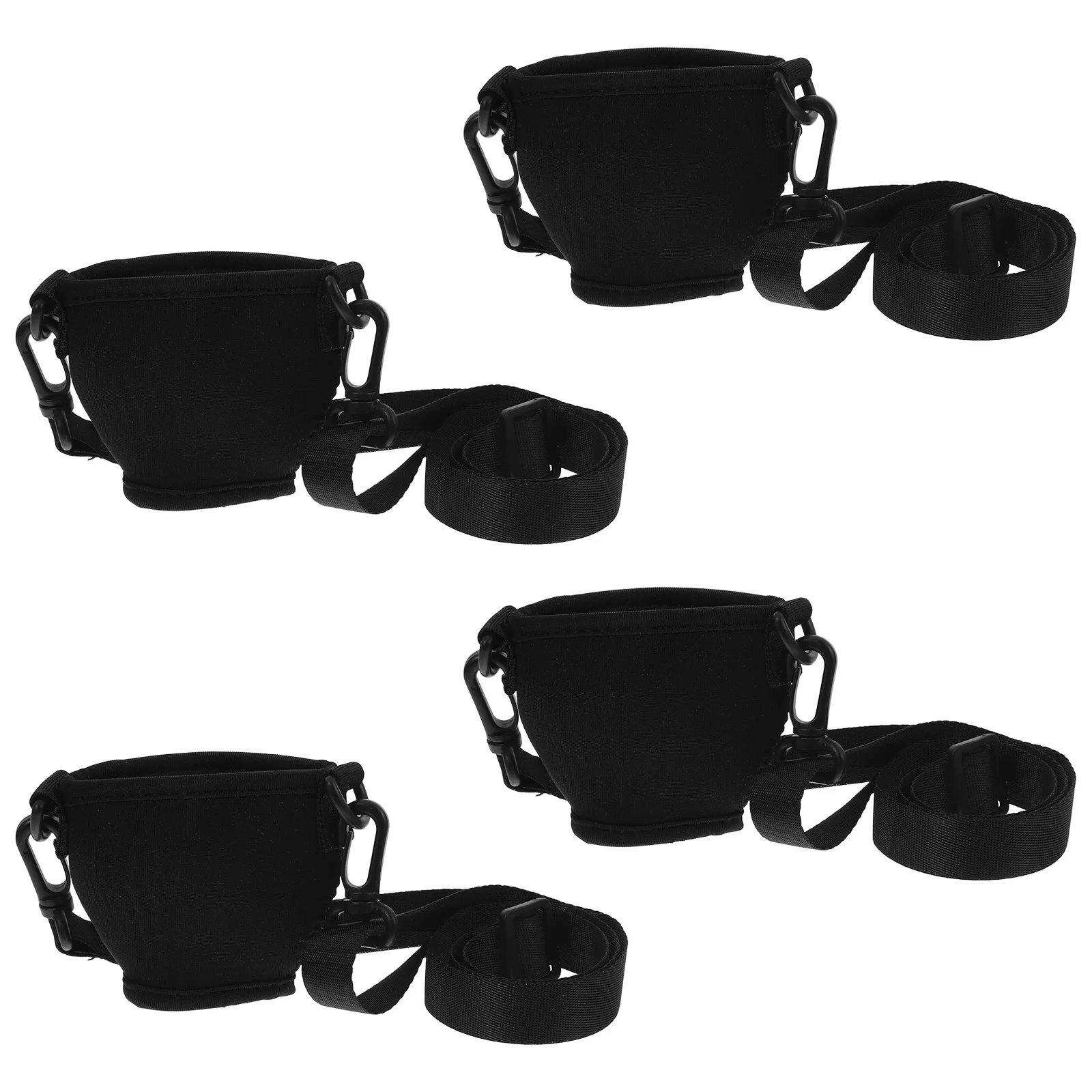 

4Sets Adjustable Wine Glass Neck Belts Insulated Holders Neoprene for Easy Carrying and Storage Wine Cup Cover Holder