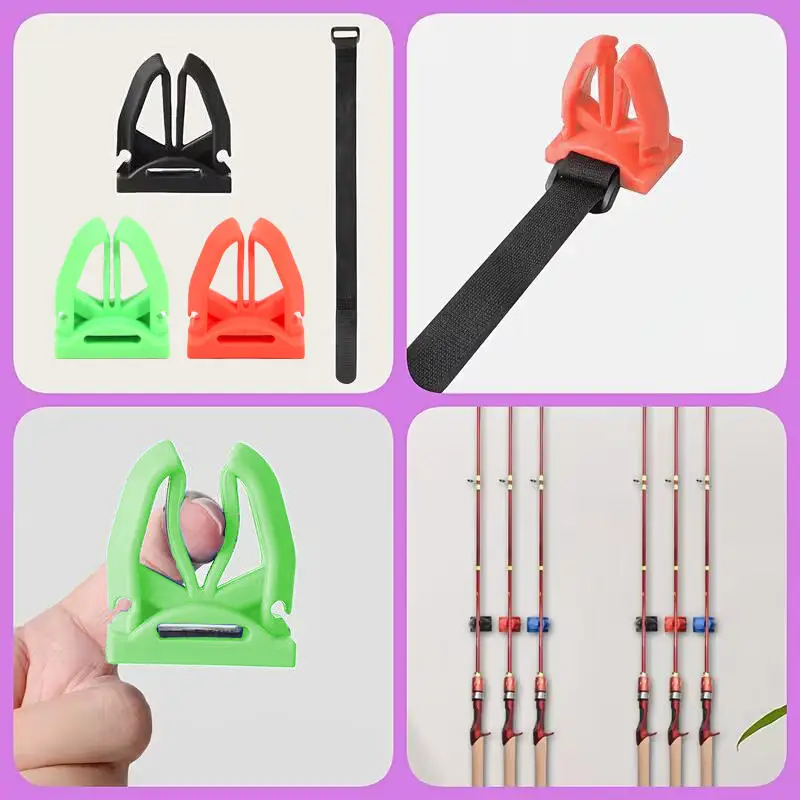 U-förmiger Angelrutenhalter, tragbarer Angelrutenhalter für Angelboote, zum Befestigen an Geländern, für Angelruten, Meeresruten, Fischruten – Detail 5