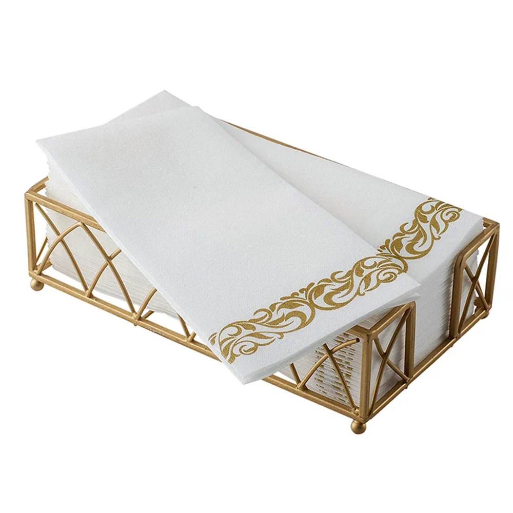 20/50pcs Disposable Elegant Hand Towels Napkins Table Paper Tissue Vintage Towel White Birthday Parties Wedding Party Home Decor