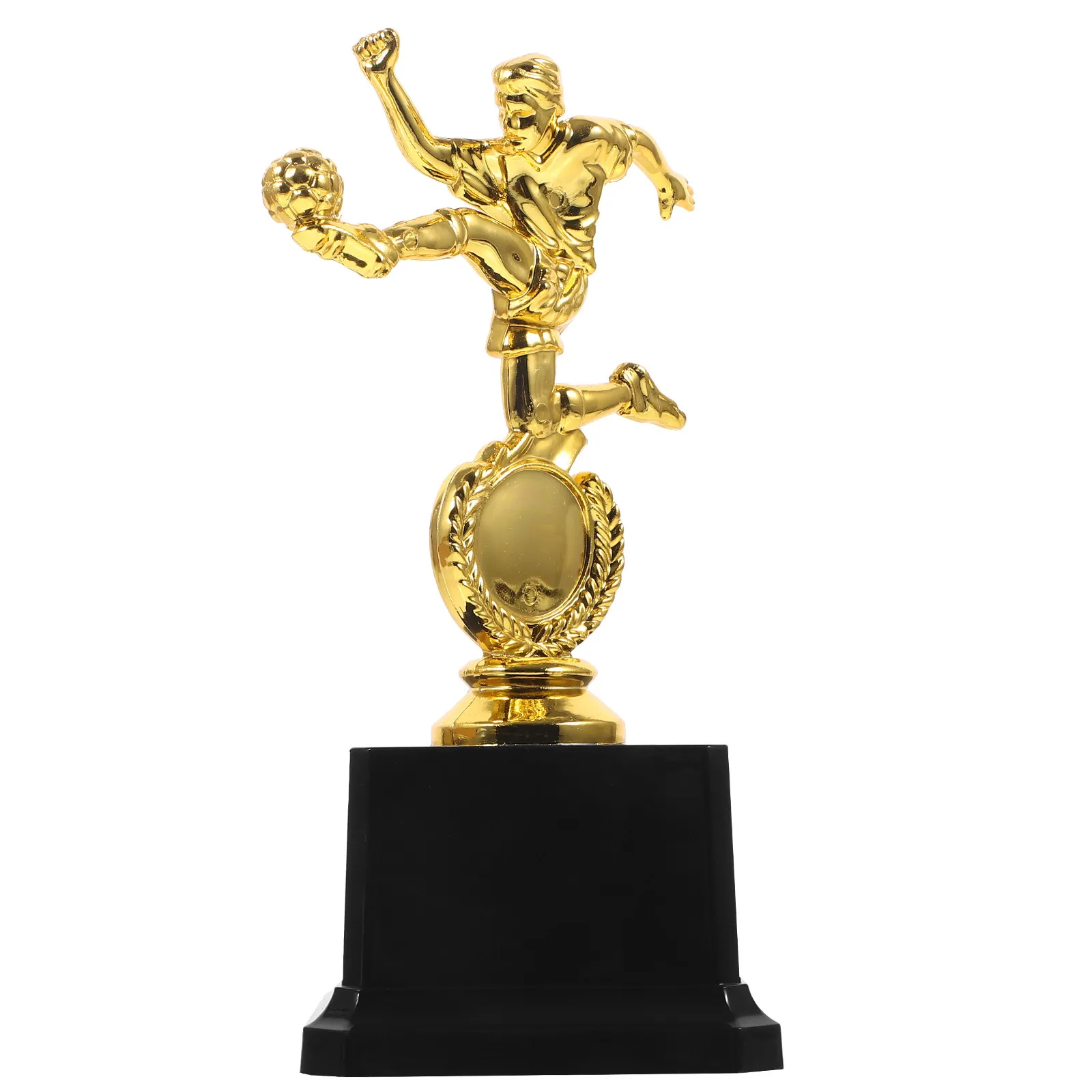 Exquisite Plastic Soccer Trophy Cup Athlete Shaped Trophy Adornment for Corporate Events Birthday Festivals Table Decor Prize