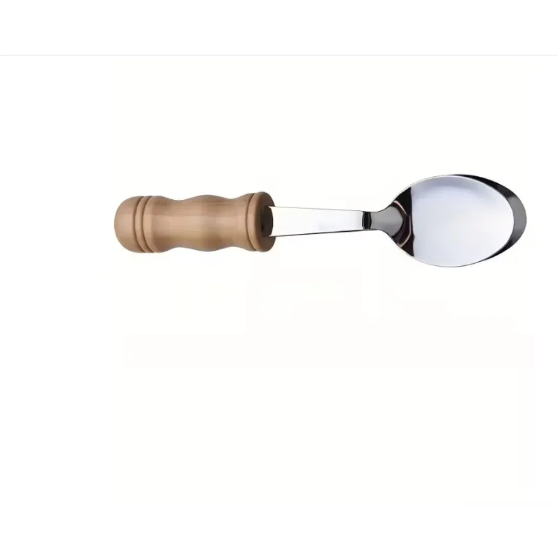 1pc for Irish Musical Spoons Wooden Handle Percussion Musical Spoons Instrument 8 Inch Metalwood for Gift Music Classes Teaching view 2