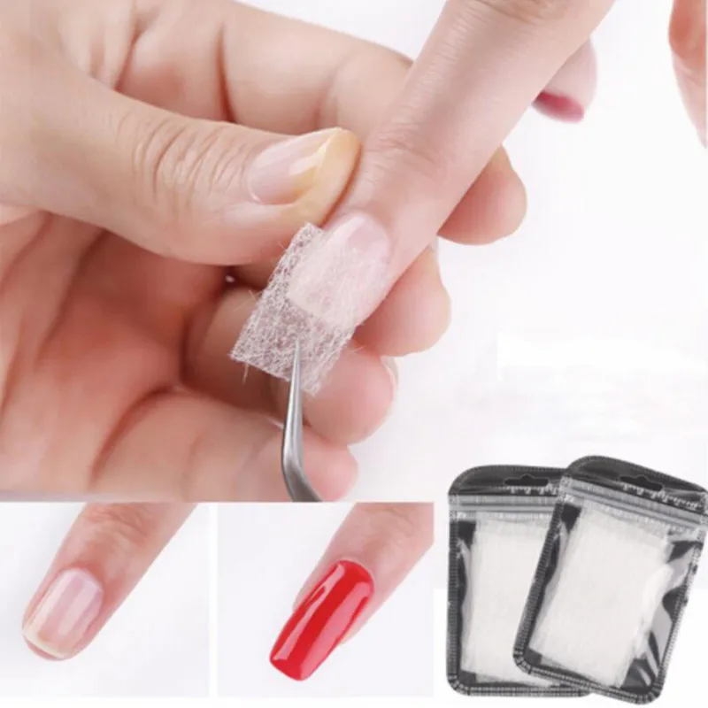 Nail Art Fiberglass Nail Extension UV Gel Non-Woven Silks French Manicure Acrylic Nail Protector Nail Extension Form Nail Tool