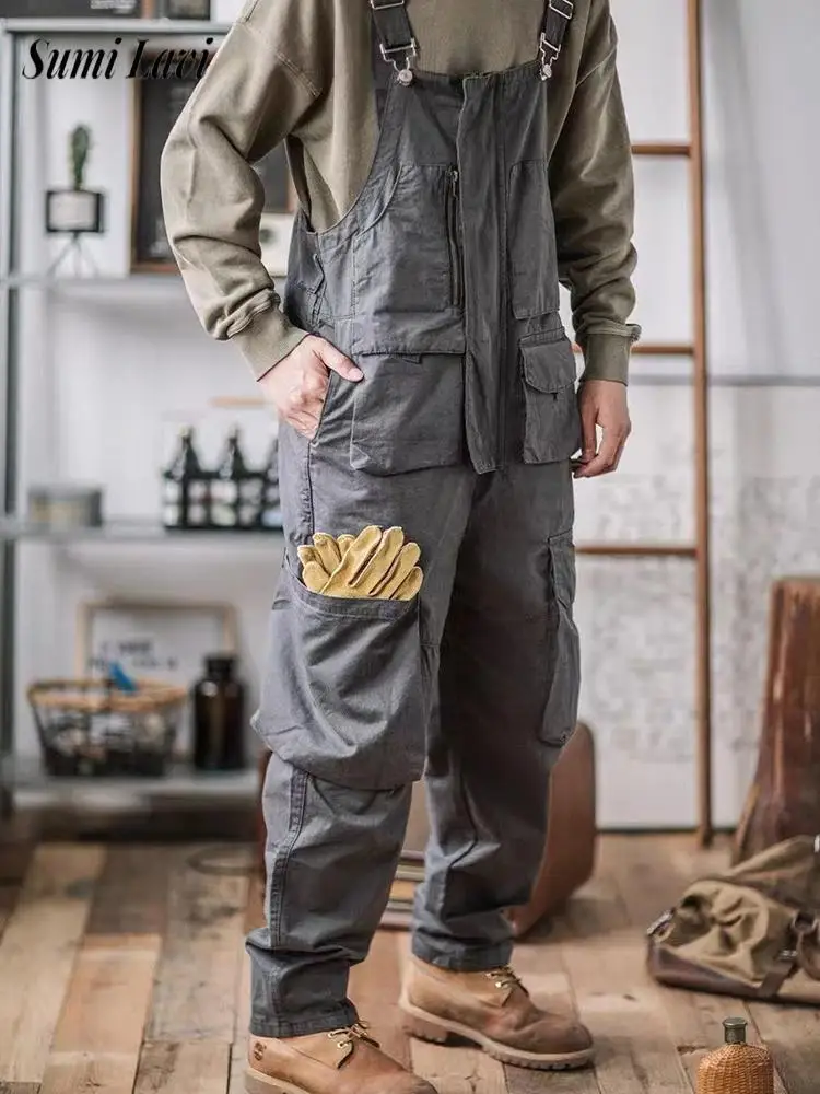 2026-summer-casual-mens-pants-romper-vintage-multi-pocket-cargo-pants-jumpsuits-men-fashion-sleeveless-straps-overalls-playsuits
