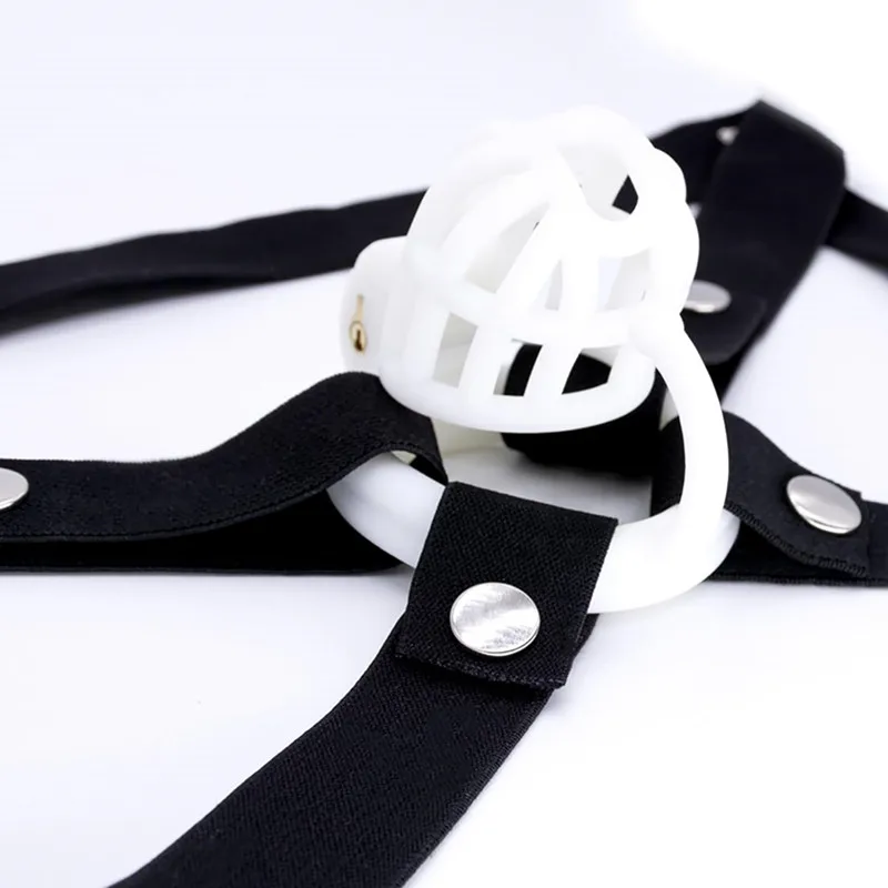 Chastity Belt Male Belts Chasity Device Anti-Off Auxiliary Chastity Strap Cage Sex Furniture Toys for Men (Black Belt)