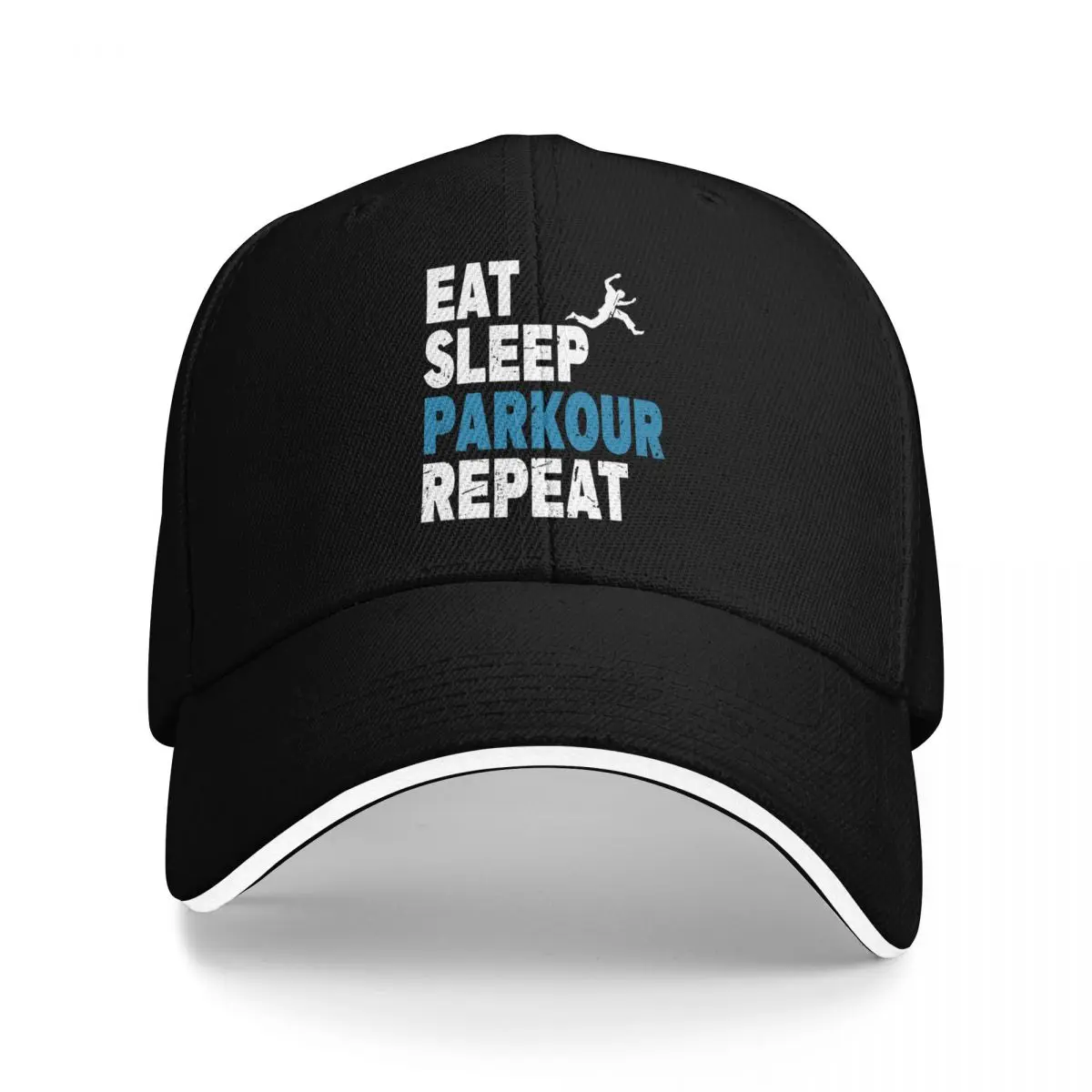 

Забавные бейсболки Eat Sleep Parkour, повторяющиеся бейсболки, шляпа Snapback для мужчин и женщин, шляпы
