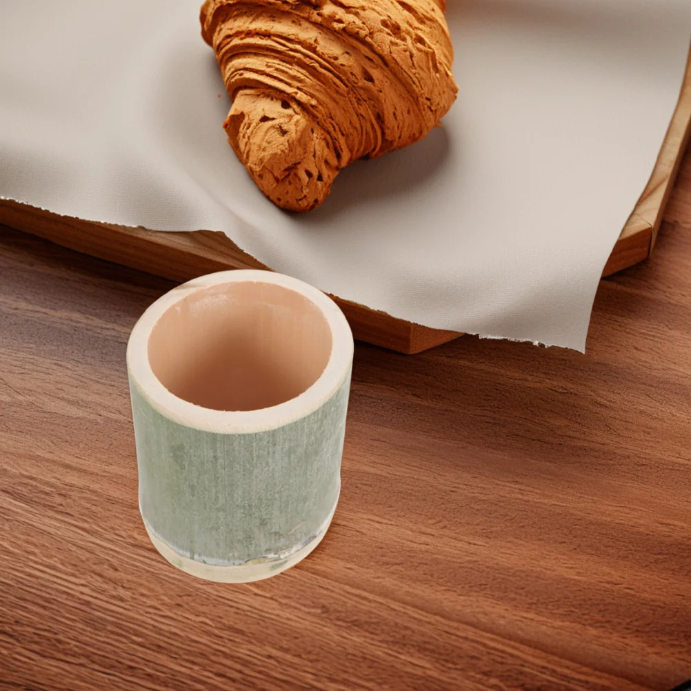 

Bamboo Food Storage Jar Stylish Round Container Ideal for Dessert Shooter Cups Trifle Yogurt Ice Cream Vintage Kitchen Organizer