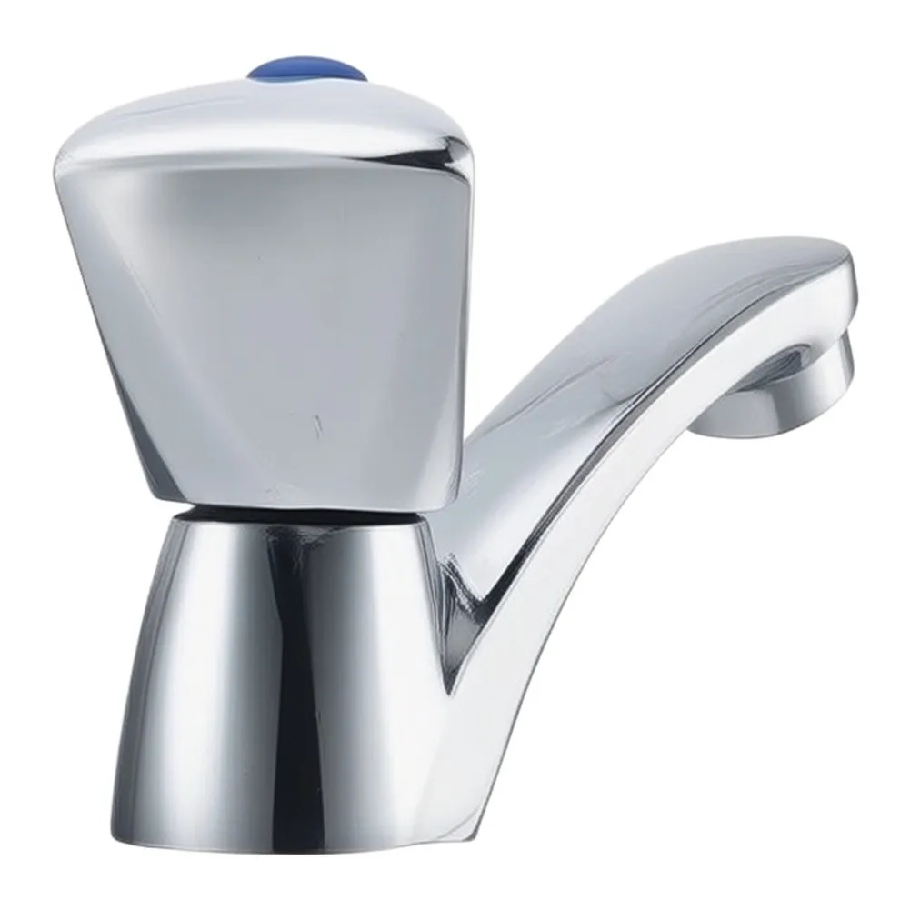 Zinc Alloy Cold Water Faucet for Wash Sinks with for top Knob Operation for Fast On-Off Control in Public Facilities