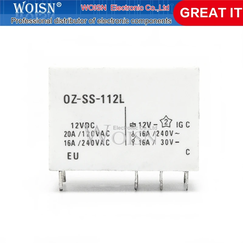 OZ-SS-112L 16A relay 12VDC