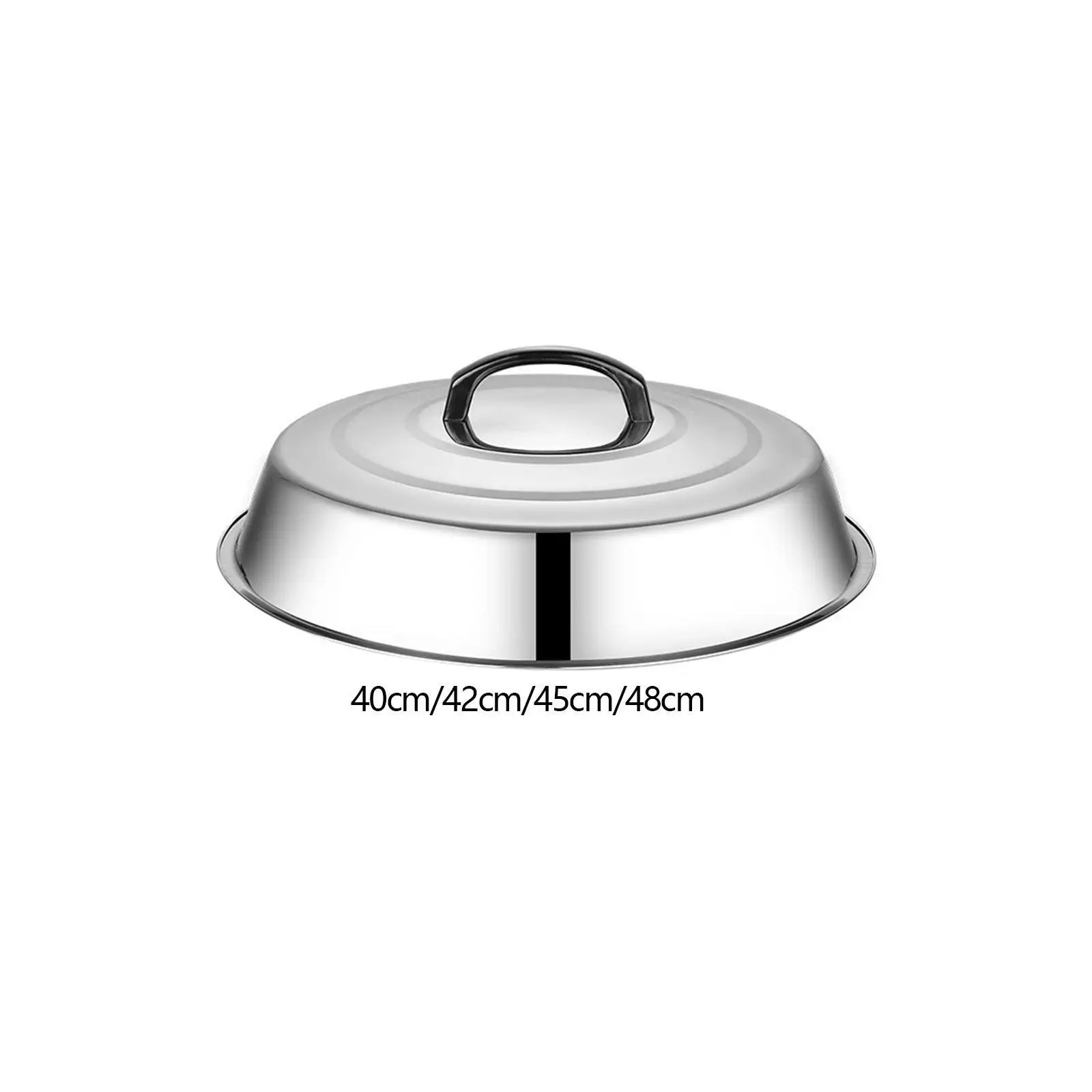 غطاء تغطية مع مقبض، غطاء وعاء الطبخ متعدد الأغراض، قبة ذوبان الجبن للشواية والمطبخ الداخلي والخارجي، سطح مسطح