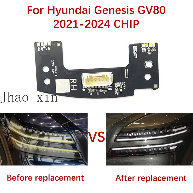 angel-eye-circuit-board-for-hyundai-genesis-gv80-white-light-21-2024-light-source-chip-board-car-daytime-lights-drl-chip-ballast