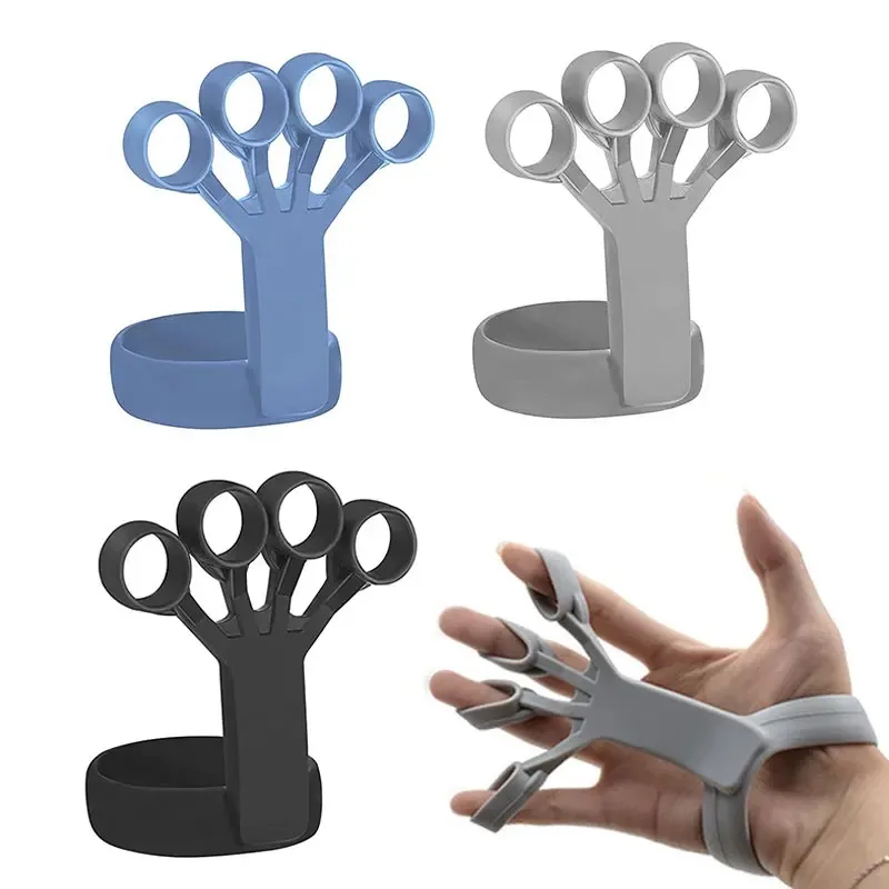 Silicone Finger Trainer Wrist Strength Exercise Hand Grip Finger Expander Workout Hand Gripper Rehabilitation Workout Fitness