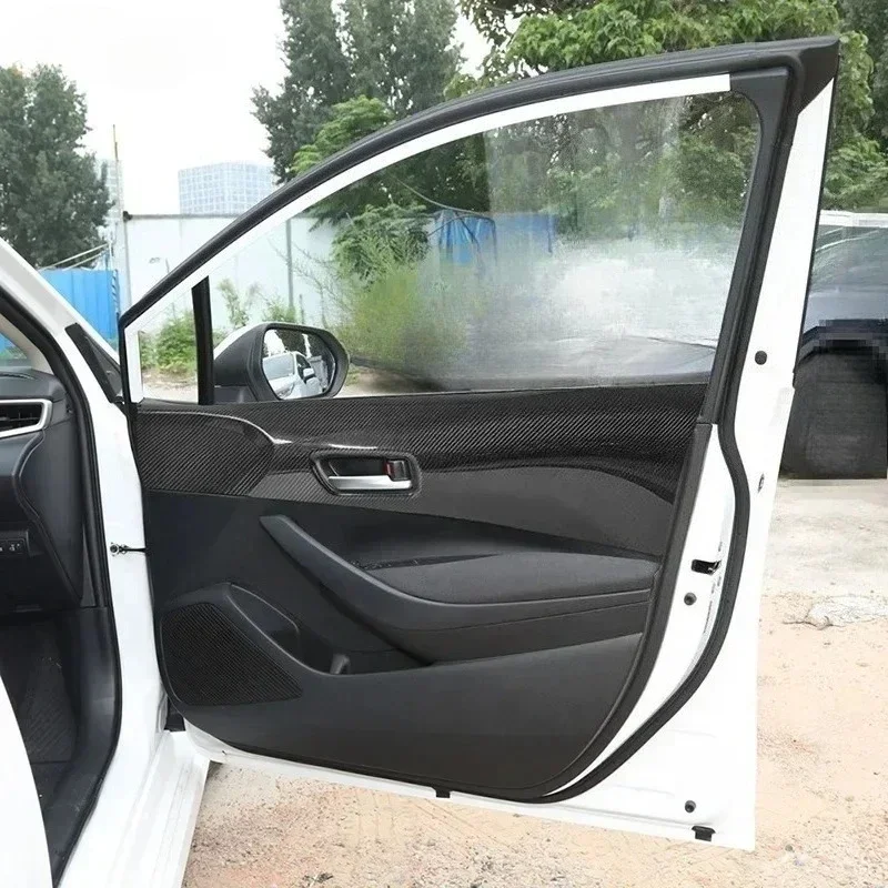 

For TOYOTA Corolla GR Real Dry Carbon Fiber Front Rear Door Handle Panel Interior Decoration Modification 2023-2025 Accessories