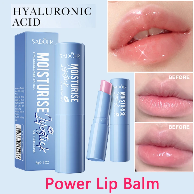 Hyaluronic Acid Moisturizing Lip Balm Fast Lightening Pink Lip Polished Augmentation Brighten Lip Care Moisturizer Female Makeup