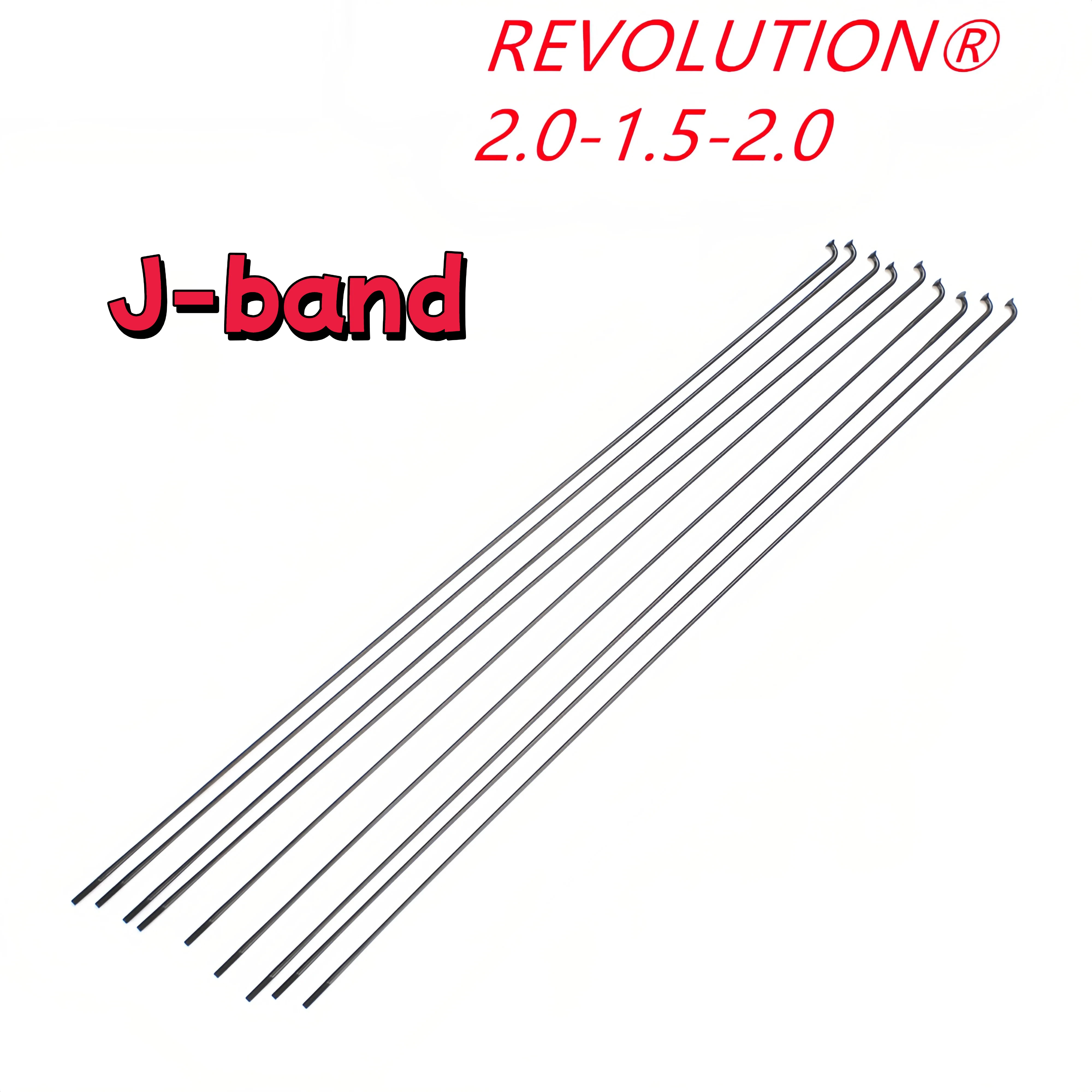 

Велосипедные спицы D* Revolution 2.0-1.5-2.0, круглые, J-BAND, черные, легкие, с переменным диаметром