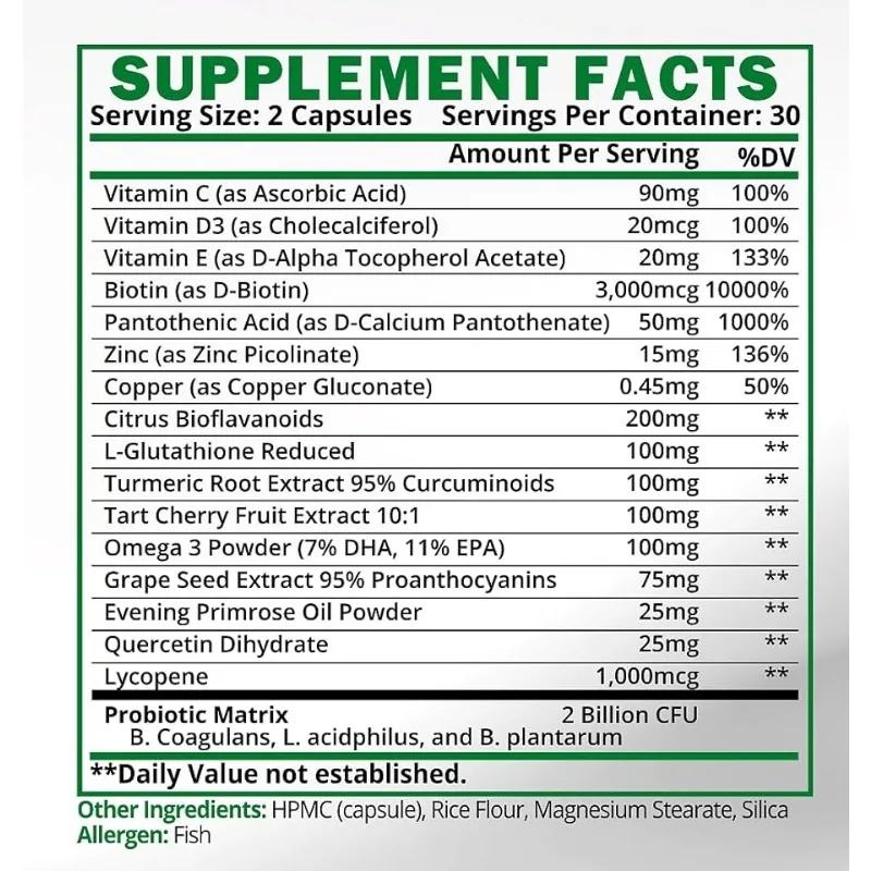 Eczema Supplements - Relieve Eczema, Target Skin Irritation, and Enhance Psoriasis Supplements