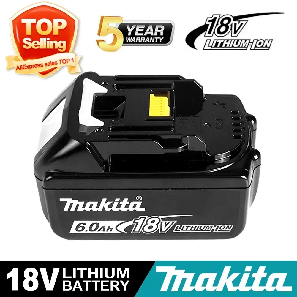 

NEW Makita 18V 6.0Ah Rechargeable Power Tools Battery 18V makita with LED Li-ion Replacement LXT BL1860B BL1860 BL1850 Charger