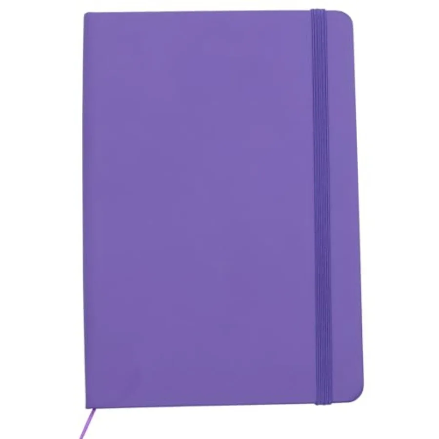 

Hardcover Journal Notebook, 1 Pcs A5 PU Leather Cover With Bandage 80 Sheets 160 Pages 8 mm Ruled Diary Notebooks (Purple)