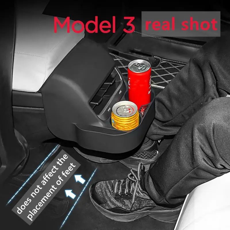 

Cup Holder For Tesla Model 3 Model Y Center Armrest Hidden Storage Box Center Console Storage Organizer Interior Accessories