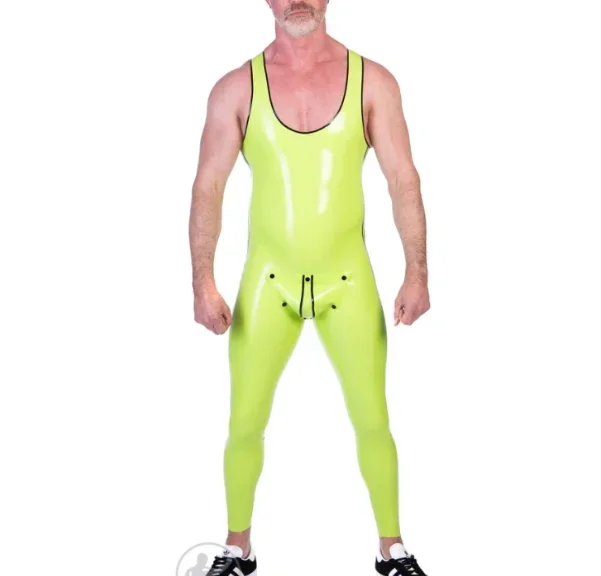 

Latex Gummi Rubber Handmade Cool Sports and fitness tight fitting clothing Catsuit Bodysuit Masquerade