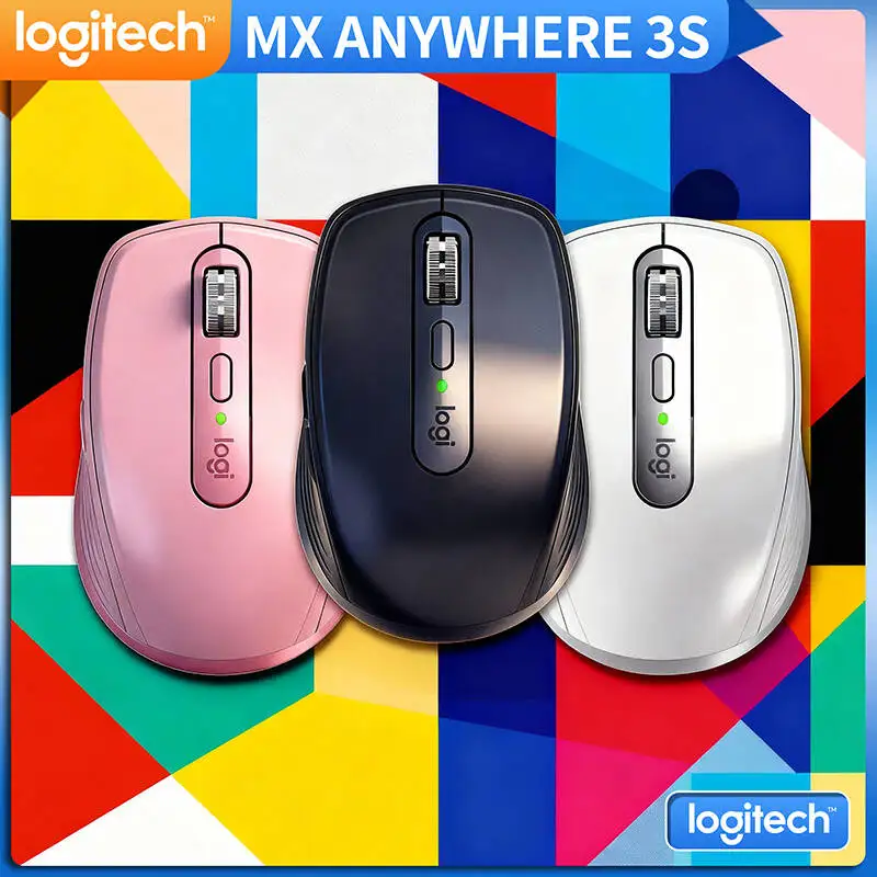 

Premium Logitech MX Anywhere 3S - 8K DPI Darkfield, MagSpeed Scroll, Silent Click, 3-Device Bluetooth, Travel-Friendly Build