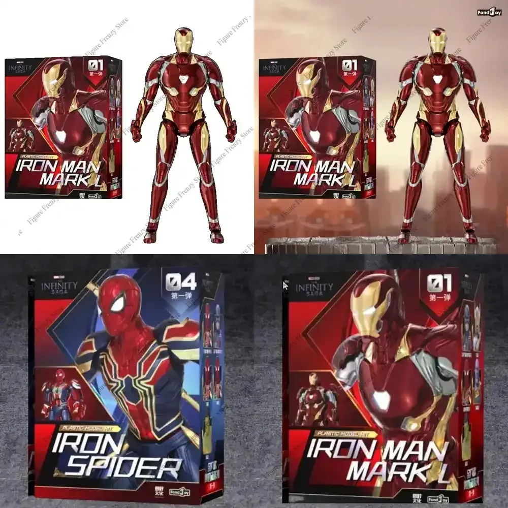 

Special Offer for Foudjoy Original The Avengers Anime Figure Iron Man Mark 50 Captain America Action Figure Toys for Kids