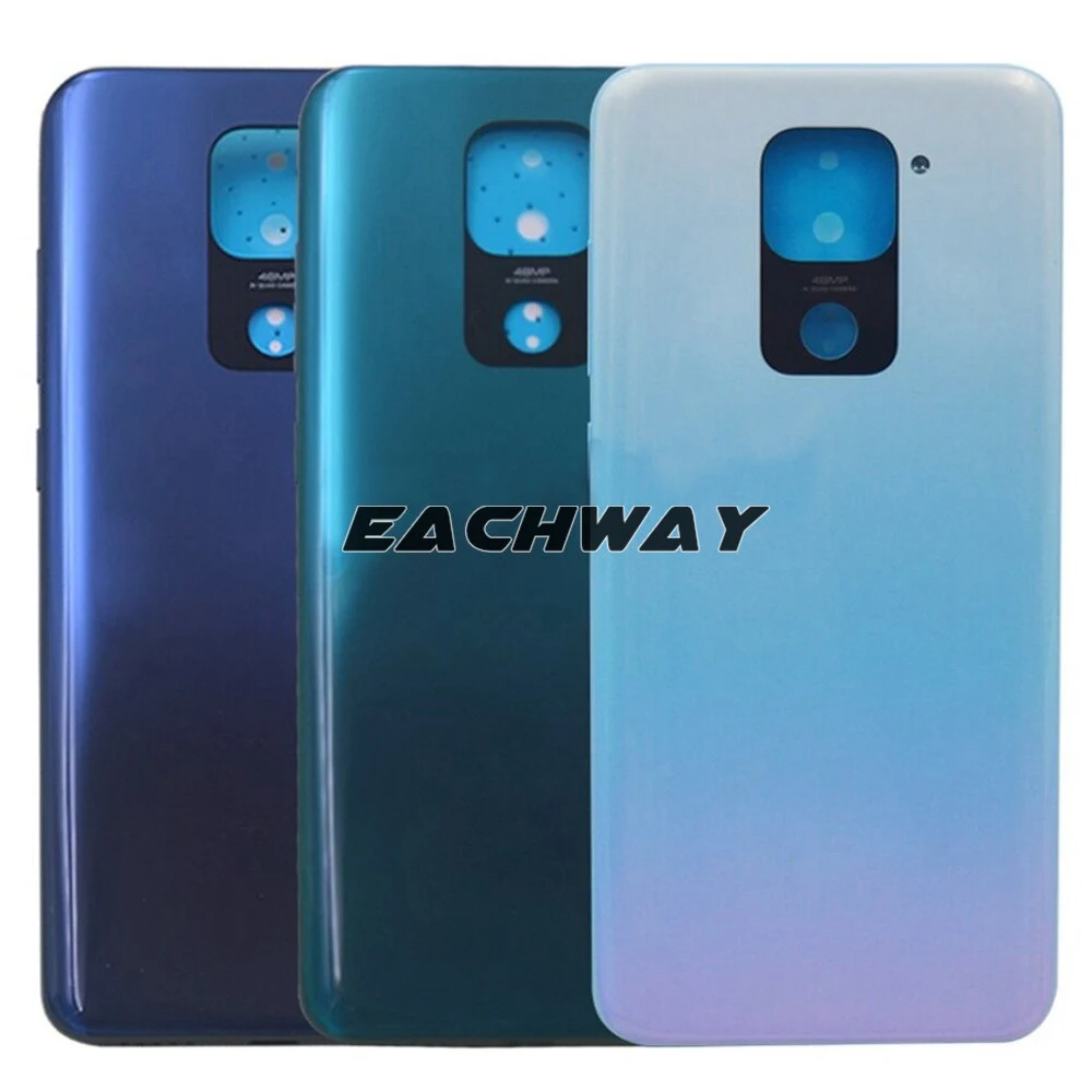 NEW Glass For Xiaomi Redmi Note 9 Back Battery Cover Door Note 9 Note9 Rear Housing Case For Redmi Note 9 Battery Cover