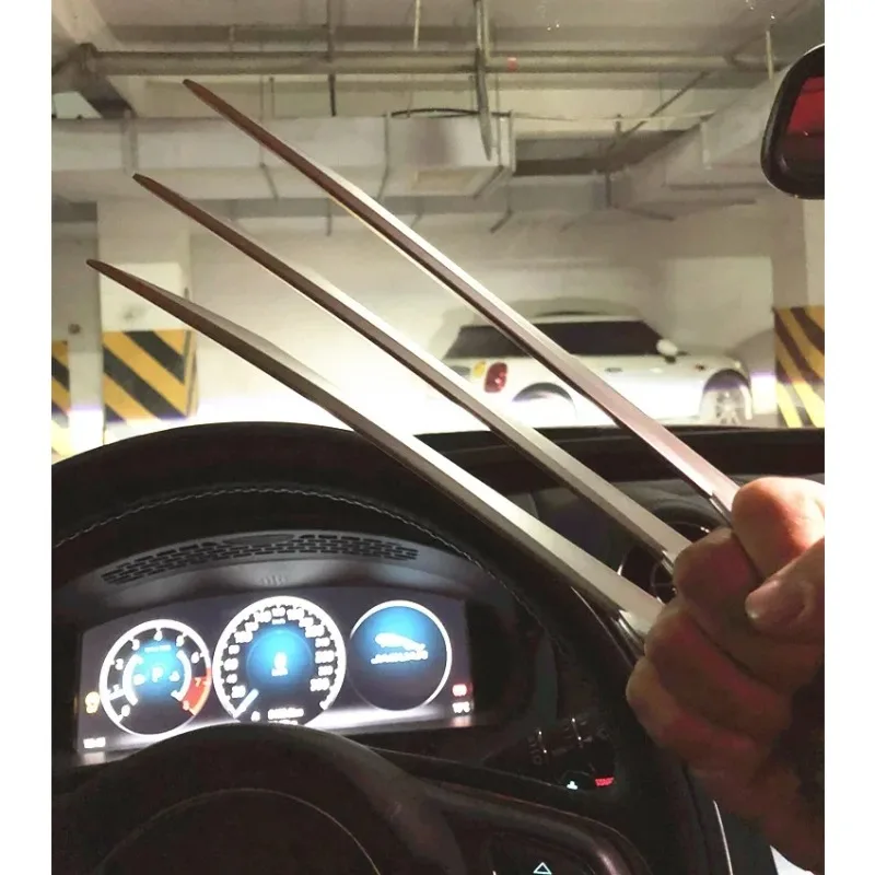 2 unids/lote Cosplay 26cm simulación X MAN Wolverine garras x-men armas disfraz vestido de lujo fiesta Anime accesorios para espectáculo en escenario regalo para niños