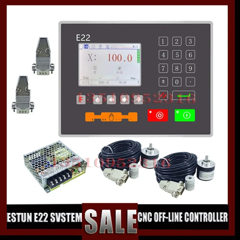 EstE22 High-Quality Hydraulic Numerical Control Machine E22 Controller Bending System With Encoder And Power Supply Kit