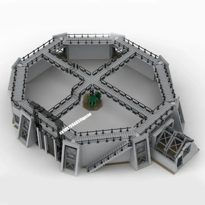 New 2120Pcs Hot Famous Jurassic Movie Series Moc Velociraptor Cage Model Custom Puzzle Diy Creative Ideas Kid Toy Birthday Gift