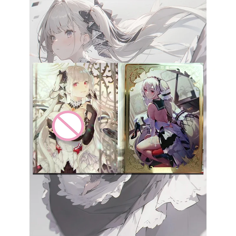 Anime Goddess Story The Tale of Manhime Klee Yamato albedo HMS Formidable Silver Wolf Metal cards Collection Birthday present