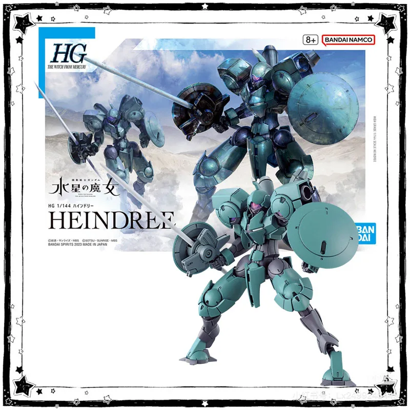 

In Stock Bandai Gundam Model Kit Anime Figure HG 1/144 Heindree Anime Action Figure Collection Assembly Model Boy Toys Gifts