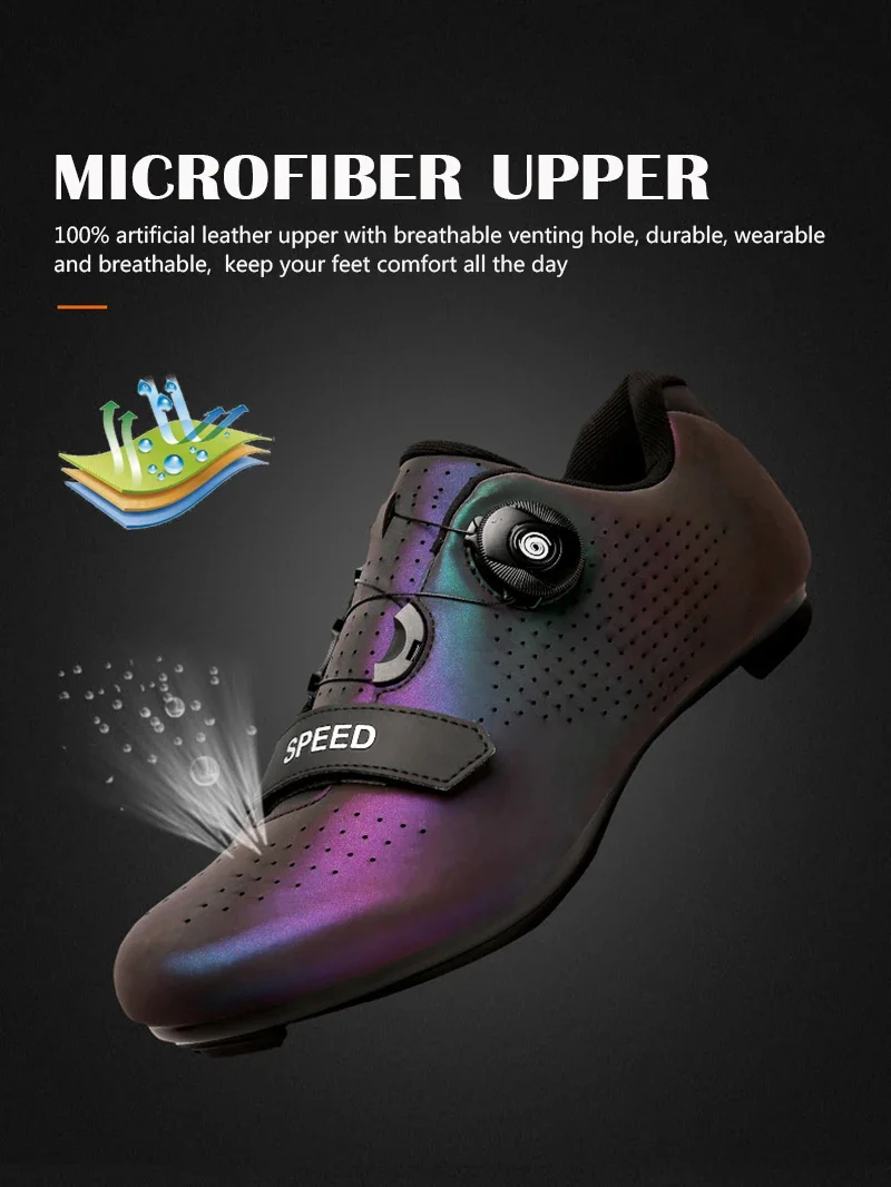 Unisex-Fahrradschuhe, Mountainbike-Fahrradschuhe, SPD-Lock-Schuhe, leichte, atmungsaktive und bequeme Wandersportschuhe – Detail 5